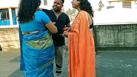 A Tamil teen's wild encounter with two mature milfs