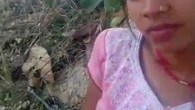 Village girl's outdoor encounter recorded by her romantic partners