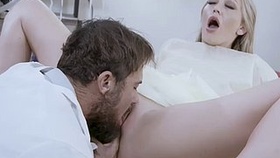 Healthcare professional in steamy video