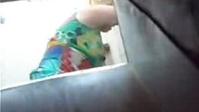 Bad boy caught his mature mom fingering in bathroom