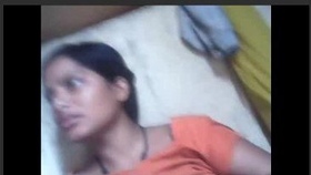A seductive Indian girlfriend reveals her breasts and intimate parts in this steamy video