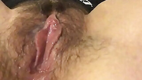 Rub my hairy clit and get my fingers wet