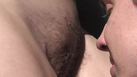 Wet hairy beaver licked and fucked