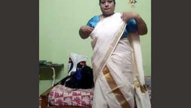 Indian aunt's seductive attire