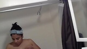 Hidden cam Paki mom shower