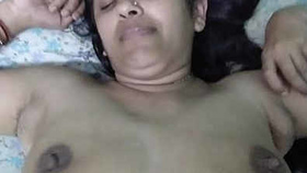 Indian aunt's lovely breasts on display during intimate moment with boyfriend on camera