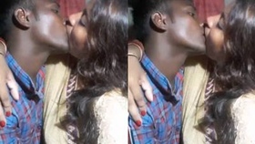 Indian village sister-in-law kisses brother-in-law