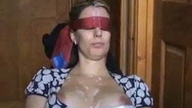 American milf swallows cum after facial