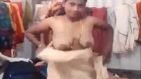 Secretly recorded video of a nude Tamil wife