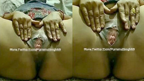 Aroused Punjabi wife stimulates her wet vagina with her fingers