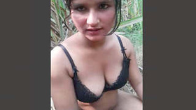 Attractive Pakistani escort in a passionate encounter amidst the wilderness