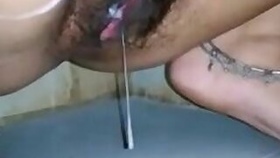 Indian girl fucks hard in the anus with a horny foreigner for money