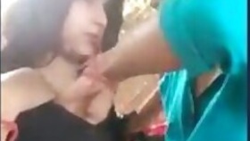 Desi lover outdoor kiss