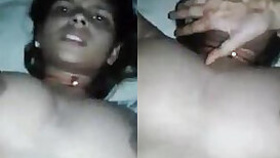 Wife moans so sweet while Indian cock moves in and out of her pussy in porn vid