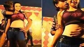 Desi dancer performs her XXX show but guy is touching melons and snatch
