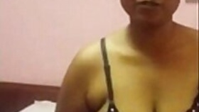 Taking off her clothes for a fuck and giving