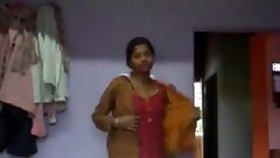 Desi Indian girl undresses selfies in her room MMC clip
