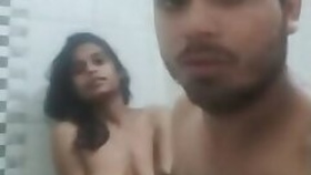 Indian Lovers Fucking in the Bathroom