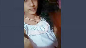 Hot Indian Desi Girl Taping Her Selfies
