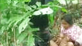 Desi Girl With Lover In The Jungle