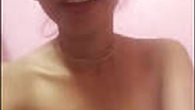 Desi Pretty slender girl Excited cock self-made video for BF